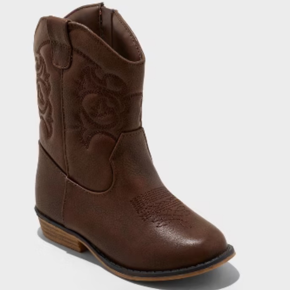 NWT Cat & Jack Cognac Memphis Boots